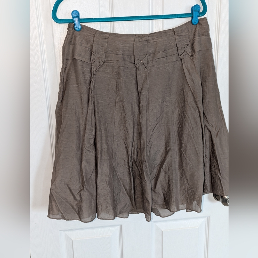 Pleated flare skirt